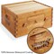 Honey Keeper Brood Box with Window, 100% Beeswax Coated Beehive Kit with 10 Wooden Frames and Waxed Foundations for Langstroth Beekeeping